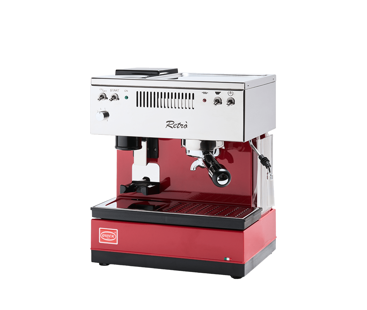 Quick Mill Retrò - Kompakt retro espressomaskin med kvarn - Barista och Espresso