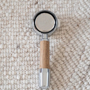 Portafilter aus Holz – Barista und Espresso