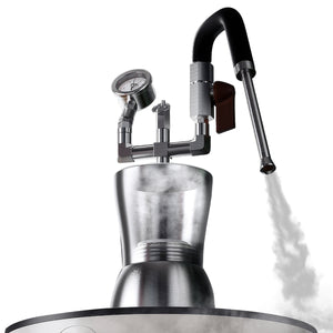 Aleman AK-74 Kochfeld Milchaufschäumer | Professioneller Trockendampf für Latte Art