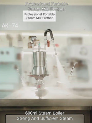 Aleman AK-74 Kochfeld Milchaufschäumer | Professioneller Trockendampf für Latte Art