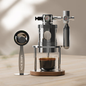 Aleman Mikro-Pneumatische Espressomaschine | Luftbetriebene 58 mm Tischmaschine