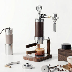 Aleman Nomad Hybrid Tragbare Espressomaschine | Handkurbel und pneumatisch 2-in-1