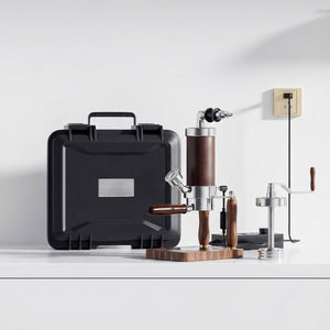 Aleman Nomad Hybrid Tragbare Espressomaschine | Handkurbel und pneumatisch 2-in-1