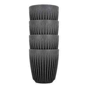 Becher 8oz Anthrazit 4 Stück - Huskee HUSKEE
