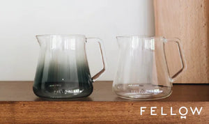 Elegante Glaskanne in zwei Ausführungen für präzises Servieren, Fellow Design, Neuheiten, EspressoGear, alles rund um Kaffee.