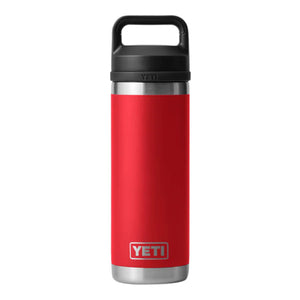 Isolerad röd Rambler-flaska 530 ml, BPA-fri och slitstark för kaffe utomhus, från YETI, allt om kaffe.
