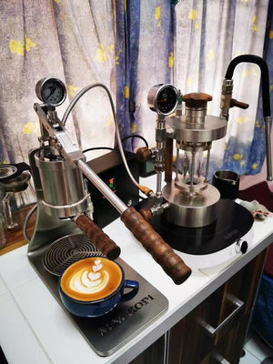 Aleman Sniper Espressomaschine mit manuellem Hebel | Precision Tower aus Edelstahl
