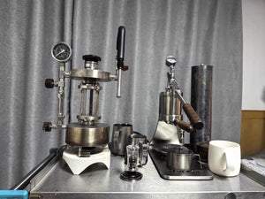 Aleman Sniper Espressomaschine mit manuellem Hebel | Precision Tower aus Edelstahl