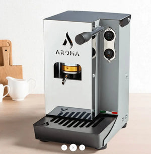 Aroma Plus+ – Kompakte italienische Espressomaschine für Pads - Barista und Espresso