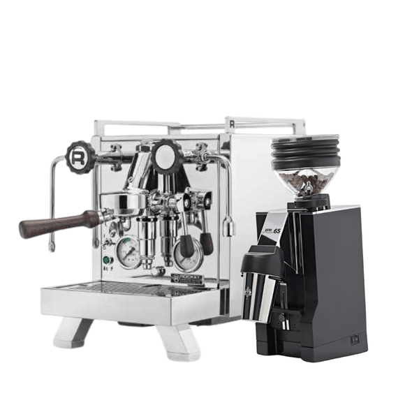 Espressopaket Premium: Rocket R Cinquantotto + Mignon Zero 65 All Purpose - Barista och Espresso