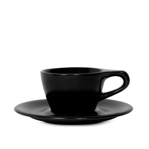 Schwarze Cappuccinotassen im Set-Look – notNeutral Lino 150 ml – Barista och Espresso