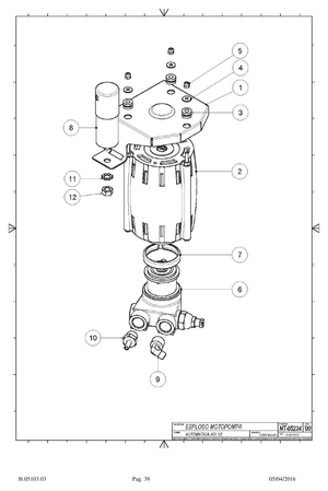 Carimali Rotationspump NSF 50 LT Armonia - Reservdel OEM nummer: 97.05044