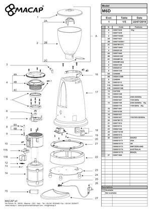 Macap Kondensator 16mf - Reservdel OEM nummer: C00061108