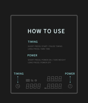 Timemore Black Mirror Duo våg med hållare - Barista och Espresso