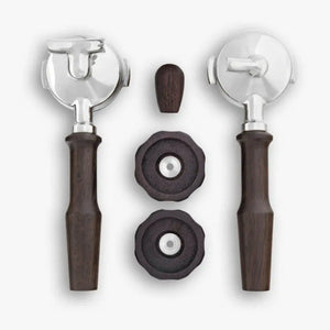 Griffset für Rocket Appartamento TCA-Griffset-Wiedemann Manufaktur-Mit Kopf-Schwarzeiche-Barista und Espresso
