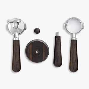 Griffset für Rocket R9 ONE-Griffset-Wiedemann Manufaktur-Mit Kopf-Schwarze Walnuss-Barista und Espresso