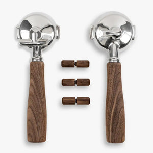 Griffset für Sanremo YOU-Griffset-Wiedemann Manufaktur-Mit Kopf-Walnuss-Barista und Espresso